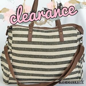 PRICE DROP✨Cute Stripe Large Tote🎀